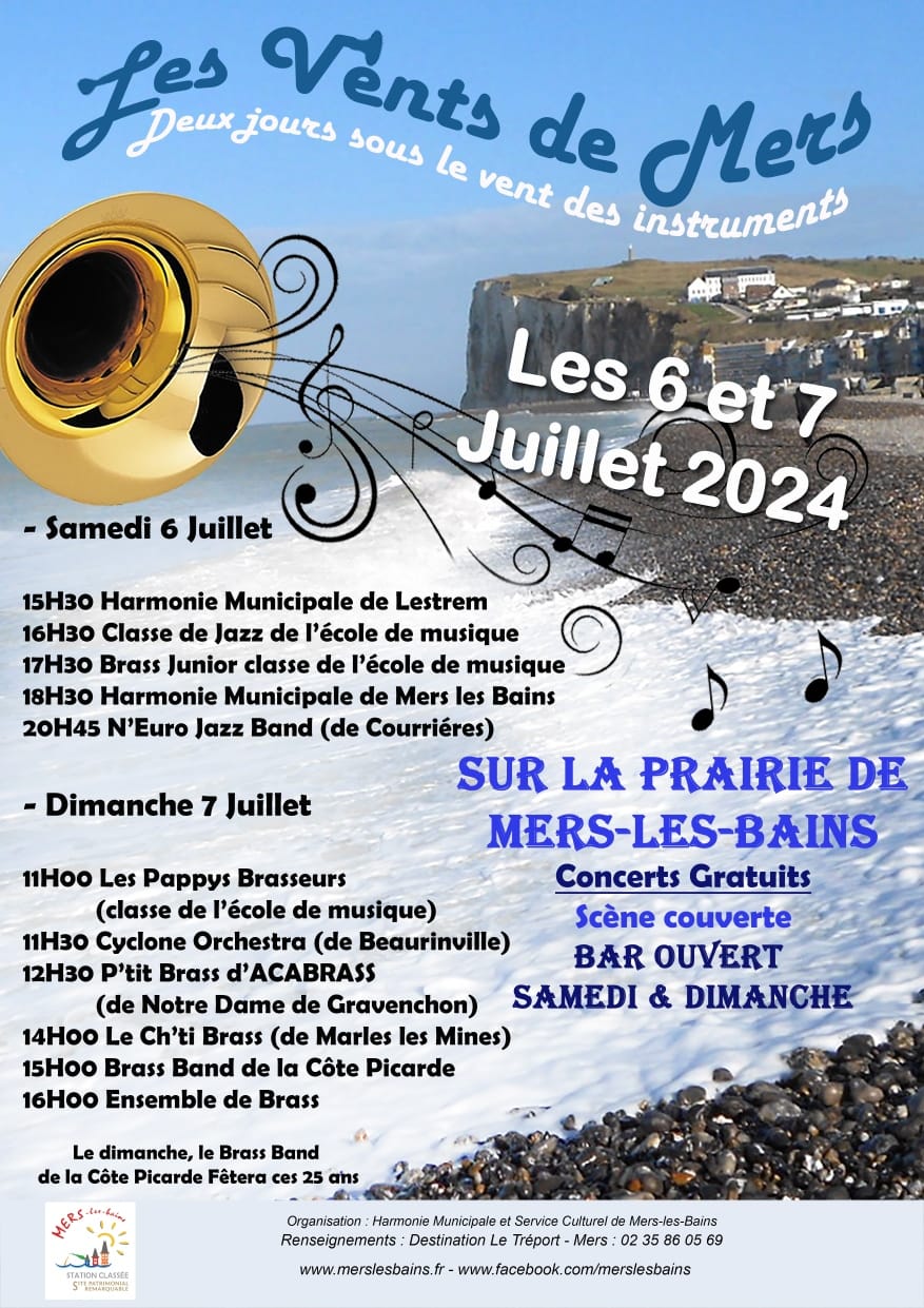 LES VENTS DE MERS Concerts gratuits 6 et 7 juillet 2024