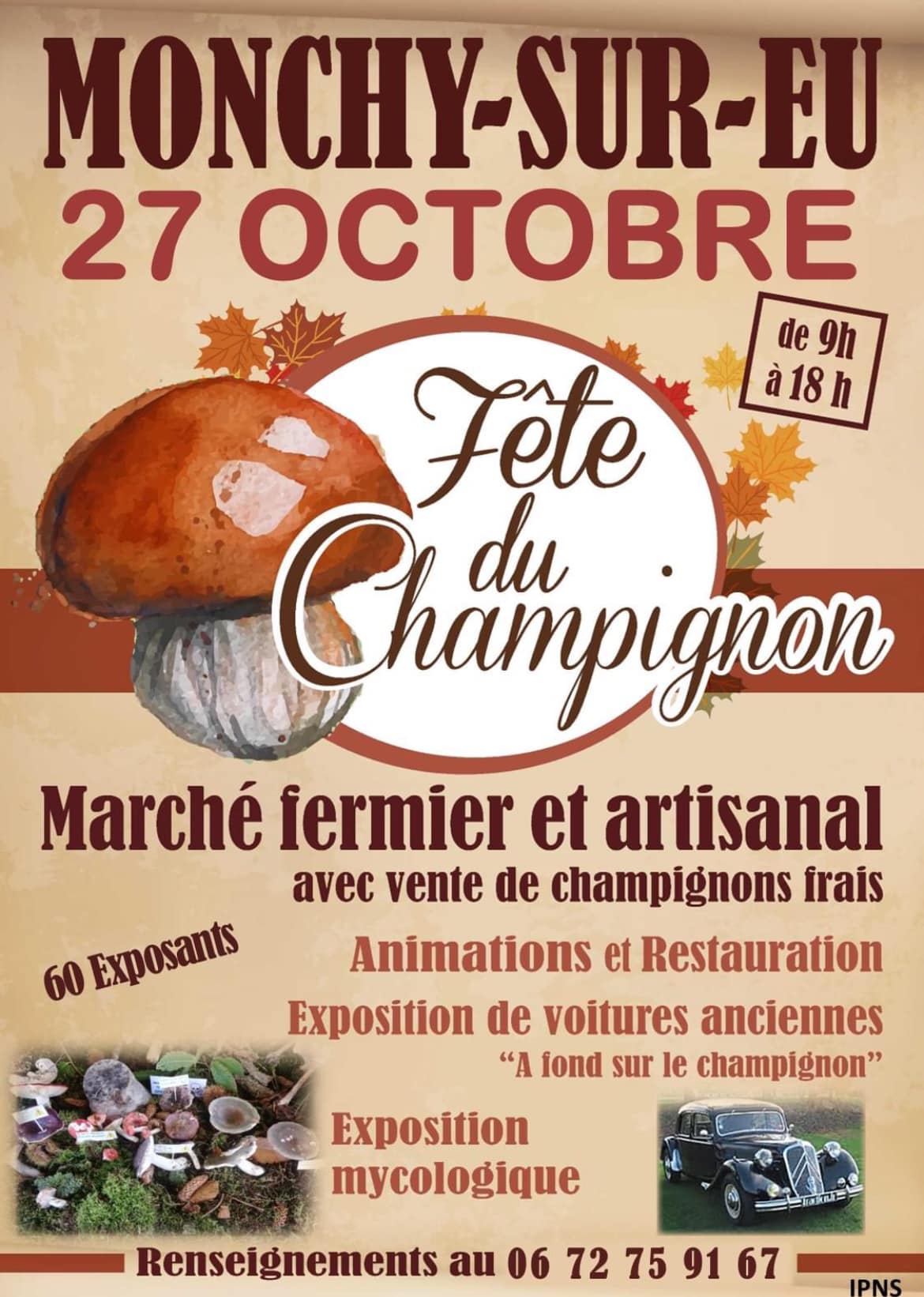 Fête du Champignon – Monchy sur Eu – 27 octobre 2024