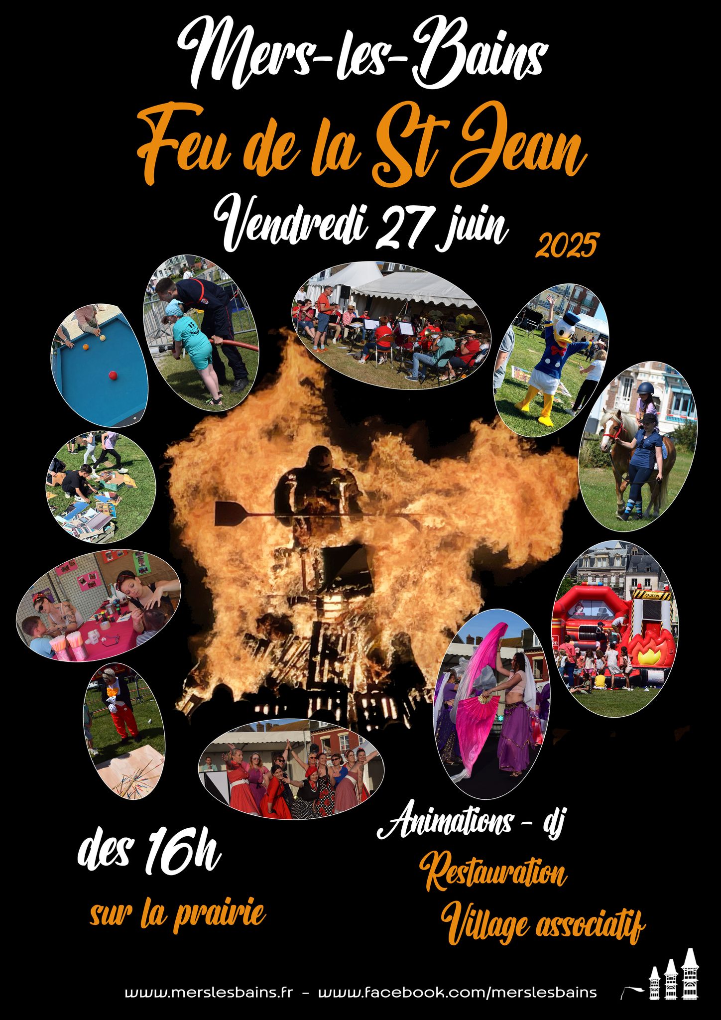 Feu de la St Jean à MERS LES BAINS, le vendredi 27 juin 2025